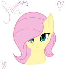 Size: 916x873 | Tagged: safe, artist:harriet0105, derpibooru import, fluttershy, pegasus, pony, g4, cute, heart, looking at you, simple background, solo, white background