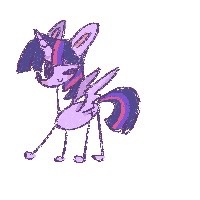 Size: 200x200 | Tagged: safe, artist:tieb5, derpibooru import, twilight sparkle, twilight sparkle (alicorn), alicorn, pony, female, simple background, solo, white background