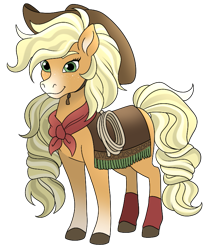 Size: 669x796 | Tagged: safe, artist:byefella, derpibooru import, applejack, horse, applejack's hat, clothes, cowboy hat, female, green eyes, hat, mare, orange coat, simple background, solo, style emulation, tan mane, tan tail, transparent background, wild manes, wild manesified