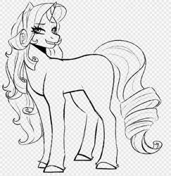 Size: 576x593 | Tagged: safe, artist:slapearl, derpibooru import, rarity, pony, unicorn, g4, female, horn, mare, sketch, solo, wip