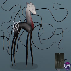 Size: 1600x1600 | Tagged: safe, artist:artsypaws, derpibooru exclusive, derpibooru import, pony, creepy, creepypasta, photo, proxy, slenderman, solo, tentacles