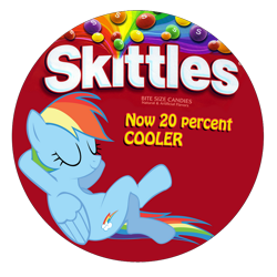 Size: 900x900 | Tagged: safe, artist:metadragonart, derpibooru import, rainbow dash, pegasus, pony, g4, 20% cooler, candy, eyes closed, female, food, mare, partially transparent background, simple background, skittles