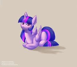 Size: 4000x3500 | Tagged: safe, artist:aqualit, derpibooru import, twilight sparkle, twilight sparkle (alicorn), alicorn, pony, chibi, cute, ear fluff, ears, solo