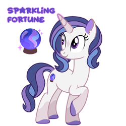 Size: 1280x1280 | Tagged: safe, artist:batponybaby123, derpibooru import, oc, oc only, oc:sparkling fortune, unicorn, base used, coat markings, colored hooves, colored pinnae, facial markings, female, head turn, hooves, horn, mare, not rarity, offspring, parent:king sombra, parent:mirror sombra, parent:princess celestia, parents:celestibra, pink magic, purple eyes, raised hoof, raised leg, simple background, socks (coat marking), solo, star (coat marking), transparent background, unicorn oc