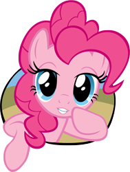 Size: 2800x3709 | Tagged: safe, artist:ryanthebrony, derpibooru import, pinkie pie, earth pony, pony, g4, female, mare, simple background, solo, transparent background, vector