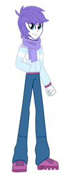 Size: 582x1498 | Tagged: safe, artist:ferrokiva, color edit, derpibooru import, edit, editor:jbrony, oc, oc only, oc:arctic ace, human, equestria girls, g4, clothes, colored, equestria girls-ified, male, scarf, simple background, solo, transparent background