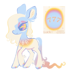 Size: 1277x1331 | Tagged: safe, artist:peaceandlove26, derpibooru import, oc, oc only, oc:angel numbers, earth pony, pony, g4, 2022, angel numbers, big ears, blank flank, blue eyelashes, blue hooves, coat markings, colored ears, colored eyelashes, colored head, colored hooves, colored pinnae, colored sclera, ear fluff, ears, earth pony oc, ethereal tail, eye markings, eyeshadow, fetlock tuft, flowing tail, gradient coat, hooves, lidded eyes, long mane, long tail, makeup, multicolored tail, next generation, old art, parent:princess celestia, pink eyes, pink eyeshadow, profile, raised hoof, raised leg, reference used, simple background, solo, standing, standing on three hooves, tail, white background, white coat, white mane, yellow sclera