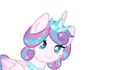 Size: 1337x750 | Tagged: safe, alternate version, artist:xiaotanhuan, derpibooru import, princess flurry heart, alicorn, pony, :3, crown, female, jewelry, mare, older, regalia, show accurate, simple background, transparent background