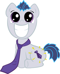 Size: 3200x3955 | Tagged: safe, artist:ryanthebrony, derpibooru import, oc, oc:purple tie, earth pony, pony, clothes, colt, foal, male, necktie, simple background, smiling, solo, transparent background