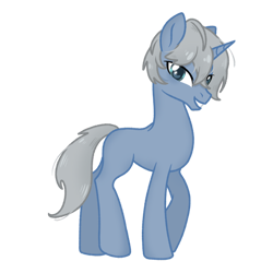 Size: 750x750 | Tagged: safe, artist:xiaotanhuan, derpibooru import, oc, oc only, pony, unicorn, horn, simple background, solo, white background