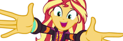 Size: 4474x1488 | Tagged: safe, derpibooru import, edit, edited screencap, editor:mrtoonlover83, screencap, sunset shimmer, human, equestria girls, g4, background removed, female, not a vector, solo