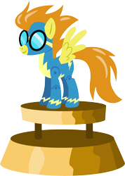 Size: 3000x4211 | Tagged: safe, artist:cloudy glow, derpibooru import, blaze, pegasus, pony, g4, clothes, female, figurine, mare, simple background, solo, spread wings, transparent background, uniform, vector, wings, wonderbolts, wonderbolts uniform