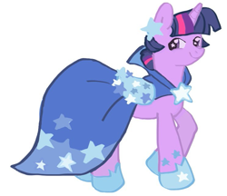 Size: 743x641 | Tagged: safe, artist:doggel, derpibooru import, twilight sparkle, unicorn twilight, pony, unicorn, g4, clothes, dress, female, gala dress, mare, simple background, solo, twilight sparkle's first gala dress, white background