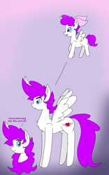 Size: 1200x1920 | Tagged: safe, artist:jazzystarlover, derpibooru import, oc, oc only, alicorn, alicorn oc, female, filly, foal, horn, mandy heart, mare, wings