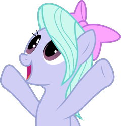 Size: 3445x3599 | Tagged: safe, artist:firlin123, derpibooru import, flitter, pegasus, pony, g4, cute, female, flitterbetes, hooves up, looking up, mare, open mouth, rainbowshining, simple background, smiling, solo, transparent background