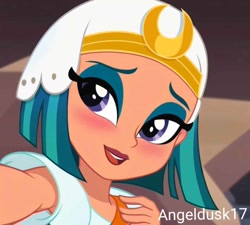 Size: 1080x971 | Tagged: safe, ai content, derpibooru import, machine learning generated, somnambula, equestria girls, g4, photo, photoshop, prompter:angeldusk17, selfie