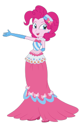 Size: 2500x3999 | Tagged: safe, artist:ravenwolf-bases, derpibooru import, pinkie pie, human, equestria girls, g4, clothes, dress, female, gala dress, simple background, solo, transparent background