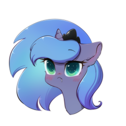 Size: 944x944 | Tagged: safe, artist:yukandasama, derpibooru import, princess luna, alicorn, pony, g4, cute, female, mare, simple background, solo, transparent background