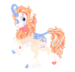 Size: 4600x4400 | Tagged: safe, artist:gigason, derpibooru import, oc, oc:double deal, kirin, absurd resolution, cloven hooves, concave belly, male, simple background, solo, tongue, tongue out, transparent background