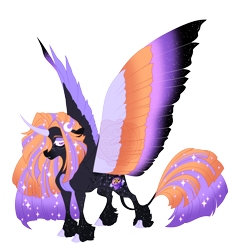 Size: 5900x6200 | Tagged: safe, artist:gigason, derpibooru import, oc, oc:malefica, alicorn, pony, absurd resolution, colored wings, concave belly, female, mare, multicolored wings, simple background, solo, transparent background, wings