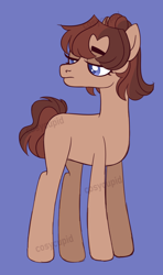 Size: 1280x2164 | Tagged: safe, artist:cupidcreates, derpibooru import, oc, oc only, oc:brownie, earth pony, pony, base used, female, lidded eyes, mare, offspring, parent:cheese sandwich, parent:pinkie pie, parents:cheesepie, solo