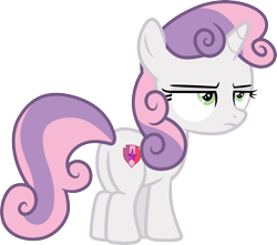 Size: 3398x3000 | Tagged: safe, artist:cloudy glow, derpibooru import, sweetie belle, pony, unicorn, g4, female, filly, foal, horn, simple background, solo, transparent background, vector