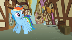 Size: 1920x1080 | Tagged: safe, derpibooru import, screencap, rainbow dash, pony, g4, the mysterious mare do well, solo