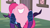 Size: 1920x1080 | Tagged: safe, derpibooru import, screencap, pinkie pie, earth pony, g4, the mysterious mare do well, female, hypocrisy, logo, mare do well costume, solo, tempting fate, traitor