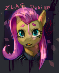 Size: 2953x3621 | Tagged: safe, artist:zlatdesign, derpibooru import, fluttershy, pegasus, pony, g4, blank face, bust, gradient background, hair, head, looking at you, portrait, solo