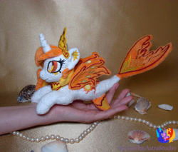 Size: 1502x1280 | Tagged: safe, artist:1stastrastudio, derpibooru import, daybreaker, seapony (g4), irl, jewelry, necklace, pearl necklace, photo, solo, species swap