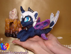 Size: 1666x1280 | Tagged: safe, artist:1stastrastudio, derpibooru import, princess luna, seapony (g4), irl, photo, plushie, seaponified, solo, species swap