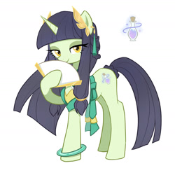 Size: 1680x1680 | Tagged: oc name needed, safe, artist:yuxiangmuer, derpibooru import, oc, oc only, pony, unicorn, clothes, horn, raised hoof, raised leg, simple background, solo, unicorn oc, white background