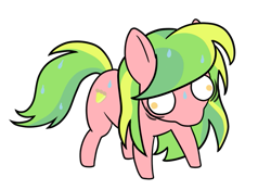 Size: 897x627 | Tagged: safe, artist:scraggleman, derpibooru import, lemon zest, earth pony, pony, g4, simple background, solo, sweat, transparent background