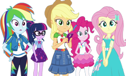 Size: 1804x1080 | Tagged: safe, derpibooru import, edit, edited screencap, screencap, applejack, fluttershy, pinkie pie, rainbow dash, sci-twi, twilight sparkle, human, equestria girls, g4, background removed, female, phone, simple background, transparent background