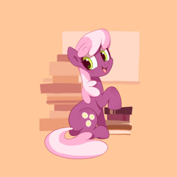 Size: 3000x3000 | Tagged: safe, artist:drtuo4, derpibooru import, cheerilee, earth pony, pony, g4, book, cheeribetes, cute, female, happy, high res, mare, open mouth, open smile, smiling, solo