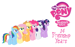 Size: 2494x1586 | Tagged: safe, artist:matiadiplinlps, derpibooru import, applejack, fluttershy, pinkie pie, rainbow dash, rarity, twilight sparkle, twilight sparkle (alicorn), alicorn, g4, mane six, mlp fim's fourteenth anniversary, simple background, transparent background