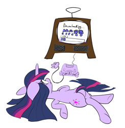 Size: 1261x1288 | Tagged: safe, artist:calmbreezes, derpibooru import, twilight sparkle, unicorn twilight, pony, unicorn, g4, mass effect, nintendo 64, simple background, solo, video game console, white background