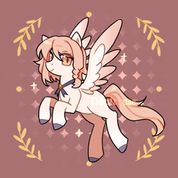 Size: 2048x2048 | Tagged: safe, artist:tabithaqu, derpibooru import, oc, pegasus, pony, colored wings, female, mare, solo, two toned wings, wings