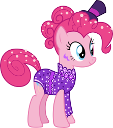 Size: 3000x3381 | Tagged: safe, artist:cloudy glow, derpibooru import, pinkie pie, trapeze star, earth pony, g4, female, simple background, solo, transparent background