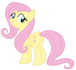 Size: 1900x1751 | Tagged: safe, artist:gmaplay, derpibooru import, fluttershy, pegasus, pony, g4, butt, female, flutterbutt, mare, rear view, simple background, solo, transparent background