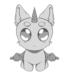 Size: 2094x2326 | Tagged: safe, artist:kaijulii, derpibooru import, alicorn, earth pony, pegasus, unicorn, chibi, commission, cute, horn, simple background, solo, transparent background, your character here