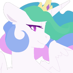 Size: 500x500 | Tagged: safe, artist:amiicommissions, derpibooru import, princess celestia, pony, bust, portrait, simple background, solo, transparent background