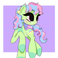 Size: 894x894 | Tagged: safe, artist:analisamaria, derpibooru import, oc, oc only, earth pony, pony, deviantart watermark, obtrusive watermark, passepartout, solo, watermark