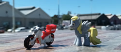 Size: 1280x558 | Tagged: safe, artist:dingopatagonico, derpibooru import, derpy hooves, g4, hot wheels, photo, solo, toy