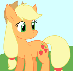 Size: 844x816 | Tagged: safe, artist:cmara, derpibooru import, applejack, earth pony, g4, female, solo