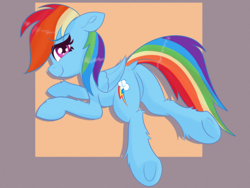 Size: 4000x3000 | Tagged: safe, artist:psfmer, derpibooru import, rainbow dash, pegasus, pony, g4, butt, dock, female, high res, leg fluff, looking at you, looking sideways, mare, plot, rainbutt dash, smiling, smiling at you, solo, tail