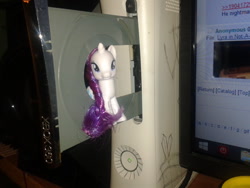 Size: 640x480 | Tagged: safe, derpibooru import, rarity, pony, unicorn, g4, female, figurine, horn, imageboard, mare, microsoft, microsoft windows, photo, xbox, xbox 360