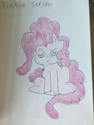 Size: 2448x3264 | Tagged: safe, artist:draculauralove29, derpibooru import, pinkie pie, drawing, female, solo