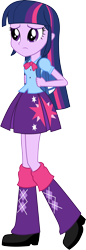 Size: 2063x6000 | Tagged: safe, artist:cloudy glow, derpibooru import, twilight sparkle, human, equestria girls, g4, clothes, female, pleated skirt, simple background, skirt, solo, transparent background, walking