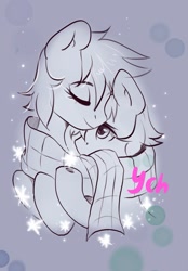 Size: 889x1280 | Tagged: safe, derpibooru import, oc, oc only, alicorn, earth pony, pegasus, pony, unicorn, commission, community related, couple, duo, horn, hug, snow, ych example, ych sketch, your character here